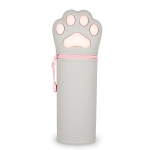 Legami 2-in-1-Federmäppchen aus Silikon – Kawaii – Kitty Pfötchen