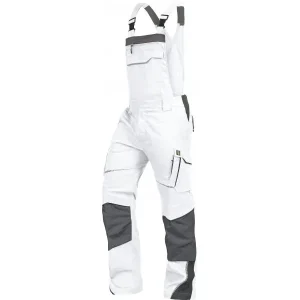 Leibwächter Latzhose | weiß/grau | FLEXL24