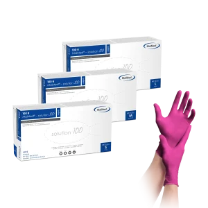 Nitrilhandschuhe Magenta | MaiMed Solution 100 Handschuhe