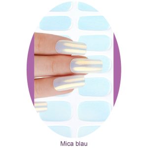 UV Gel Folien – Manilou – Mica blau