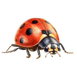 Bügelbild J17 – Tigerlilly EP – Marienkäfer (ca. 10,5 x 18cm)