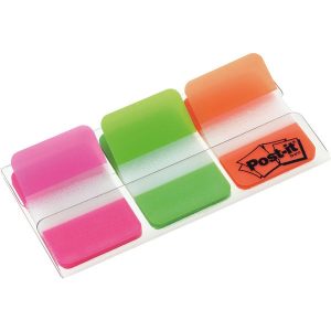 3x 22 Streifen Post-it® Index Strong Haftmarker, 2,5 x 3,8 cm, versch. Farben