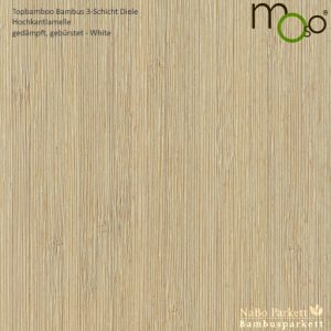 Topbamboo Hochkantlamelle gedämpft White