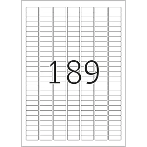 4.725 HERMA 4333 Etiketten weiß 25,4 x 10,0 mm