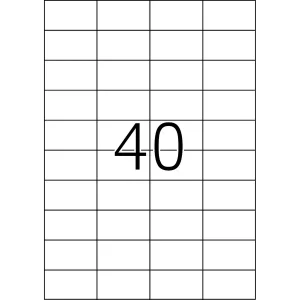 4.000 HERMA 4461 Etiketten weiß 52,5 x 29,7 mm