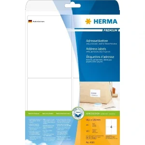 100 HERMA Adressetiketten 4503 weiß