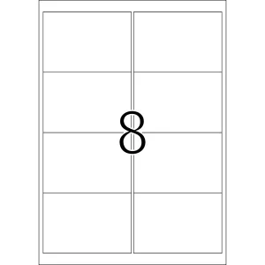 200 HERMA wetterfeste Folien-Adressetiketten 8331 weiß