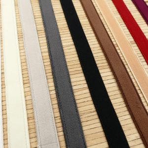 Wäschegummi mit Satinkante 12mm – Farbauswahl