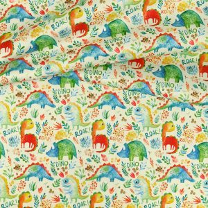 PUL Stoff bedruckt – Tigerlilly EP – Dinofreunde