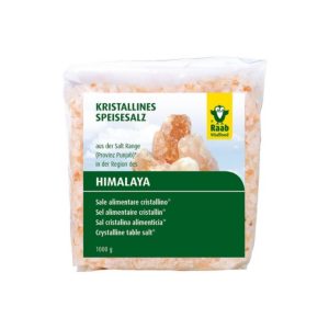 Raab Kristallines Speisesalz Granulat für die Salzmühle (1kg)
