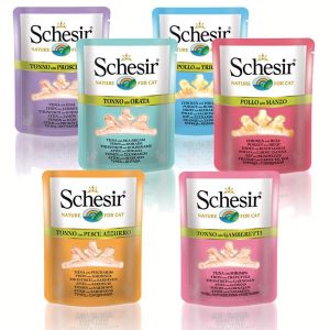 Katzenfutter Schesir in Brühe 70g Beutel