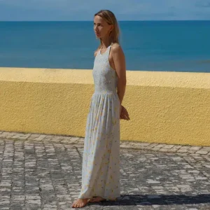 Indi&Cold Ärmelloses-Kleid mit Print