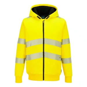 Warnschutz Winter Hoodie | gelb/schwarz | PORTWEST PW321