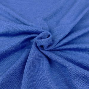 Wolle/Seide Biojersey uni – blau