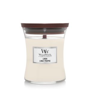 WoodWick Medium Candle Linen