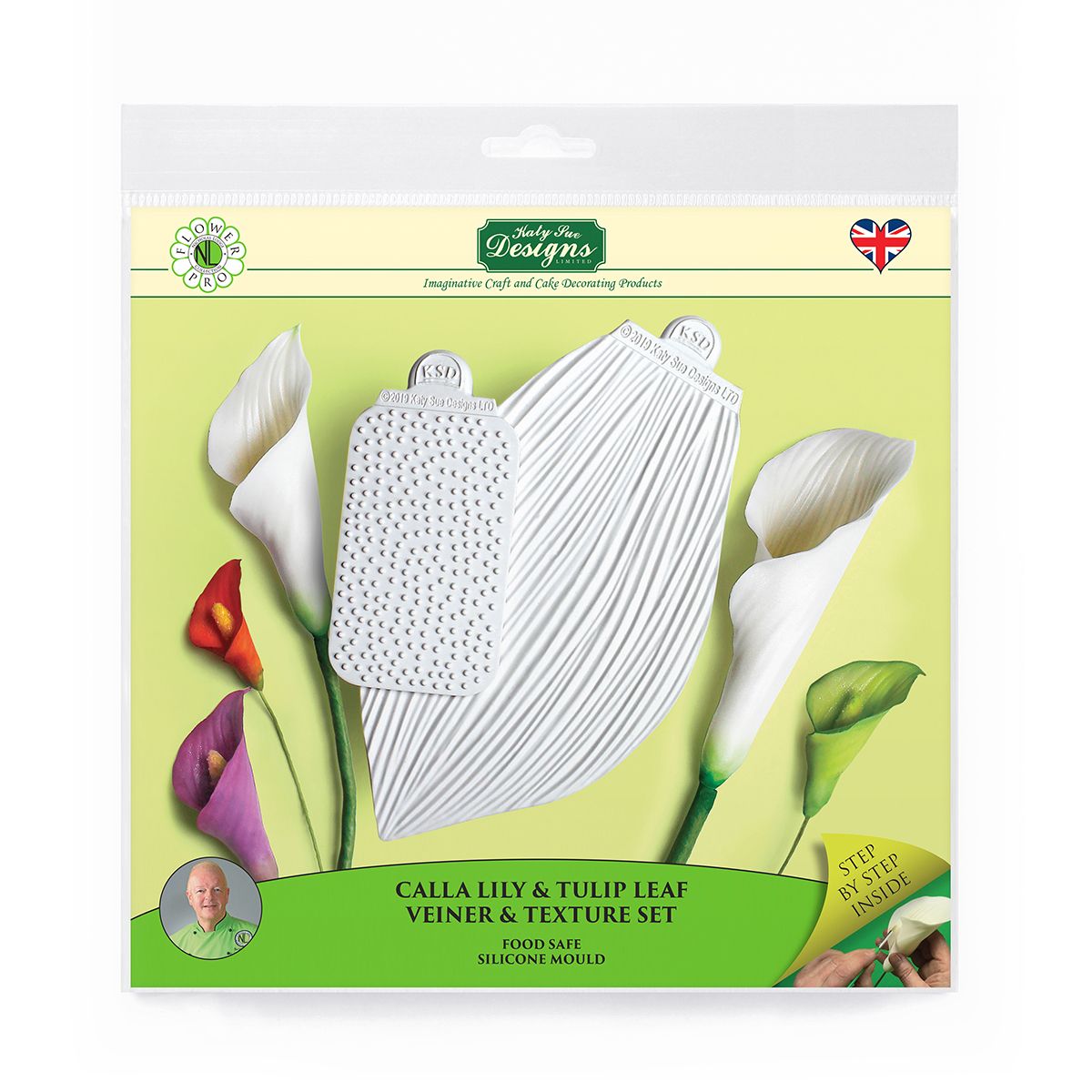 Silikonform Calla Lily and Tulip Leaf Veiner – Bild 2