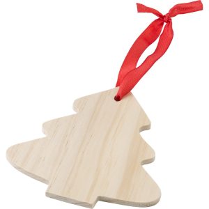 Weihnachtsanhänger Holz mit individuellem Branding für Ihr Marketing