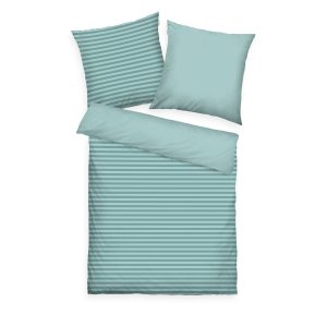 TOM TAILOR Bettwäsche-Set ‘Medium Stripes Cozy Mauve & Crisp White’ – 135×200, 155×220 oder 200×200 cm, Renforcé